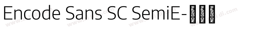 Encode Sans SC SemiE字体转换